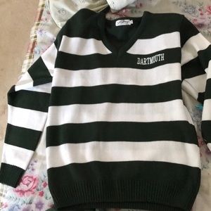 Dartmouth College striped sweater